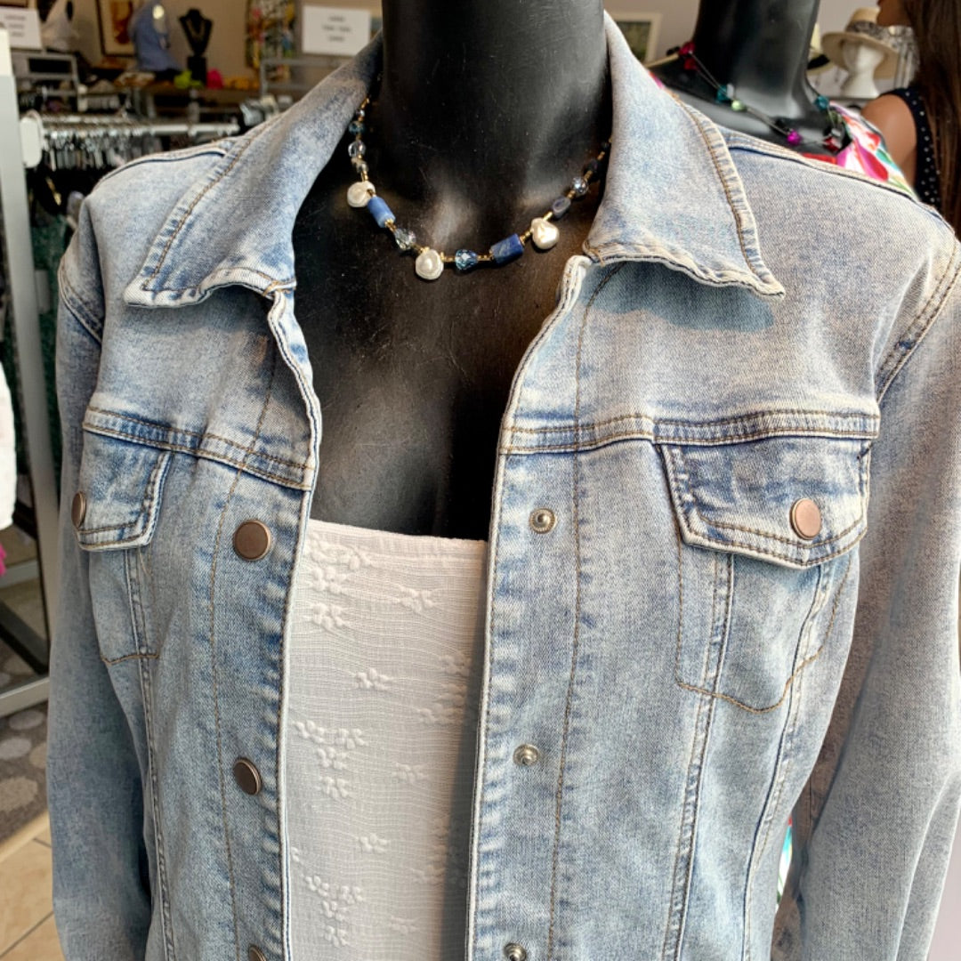 Tribal Jeans, Jackets, Small Blue