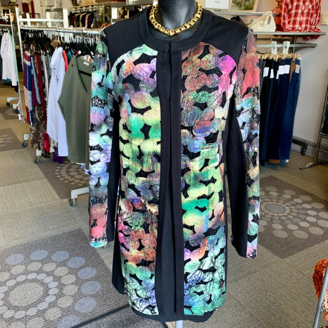 Joseph Ribkoff, Size 10 Multi on Black