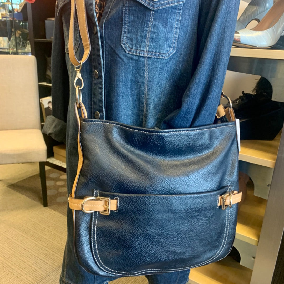 Naturalizer, Purses/handbags, Large Navy Tan