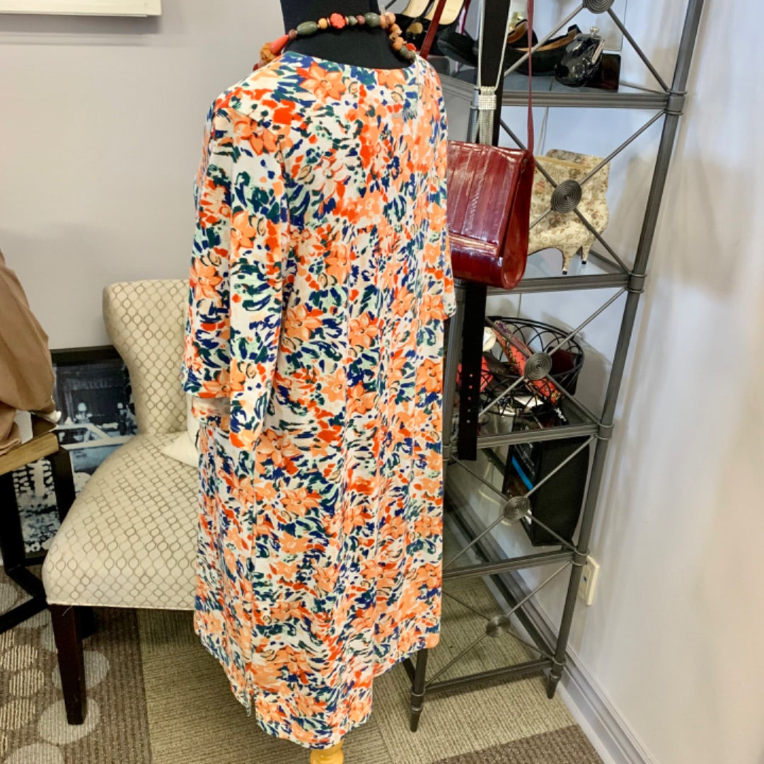 Hang Ten, Dresses, XLarge Orange White Blue