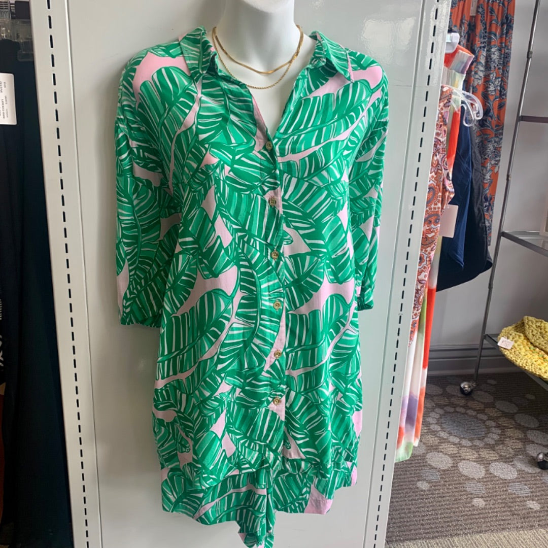 Lilly Pulitzer, Tops, XLarge Conch Shell Pink Green White