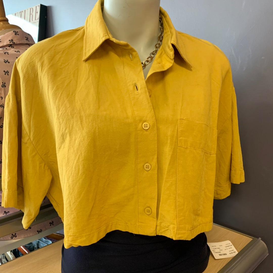 Zara, Tops, Small Ocher