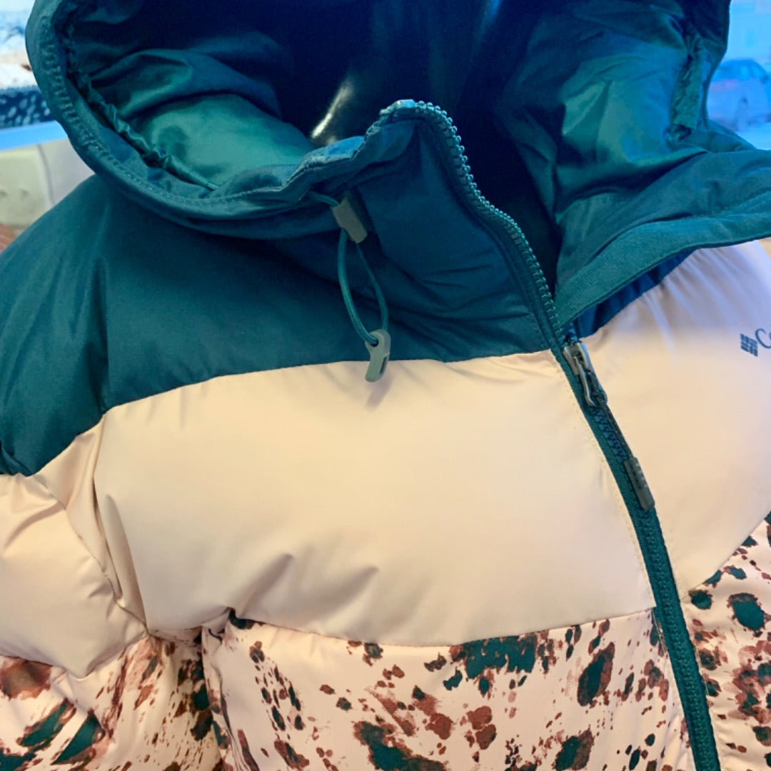 Columbia, Coats, XLarge Teal Pink