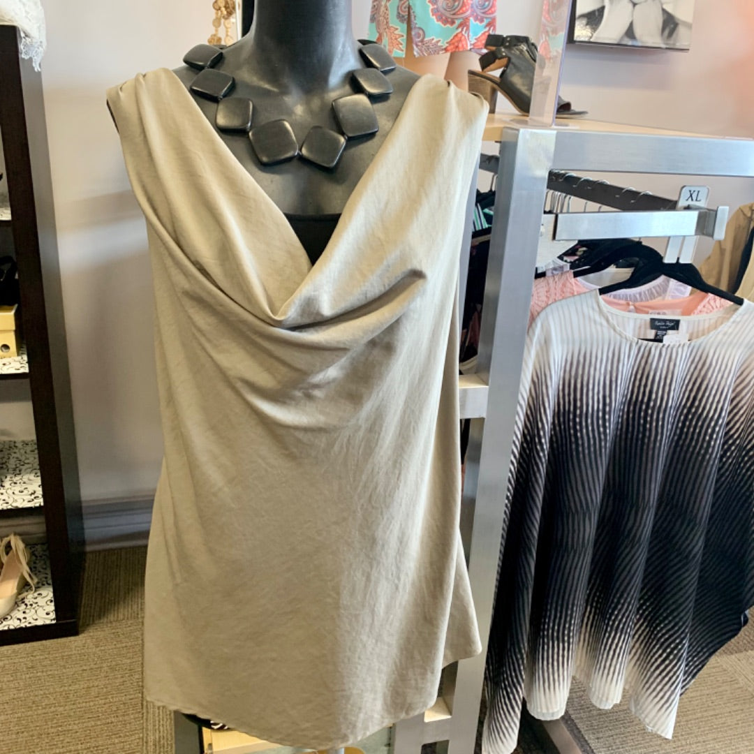 Nicole Waterfall neck, XLarge Grey/Taupe