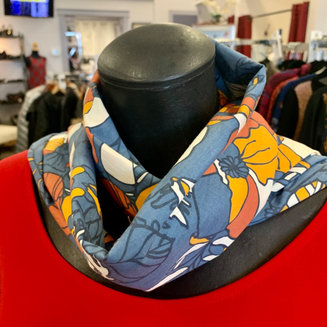 Retro, Large Grey Orange