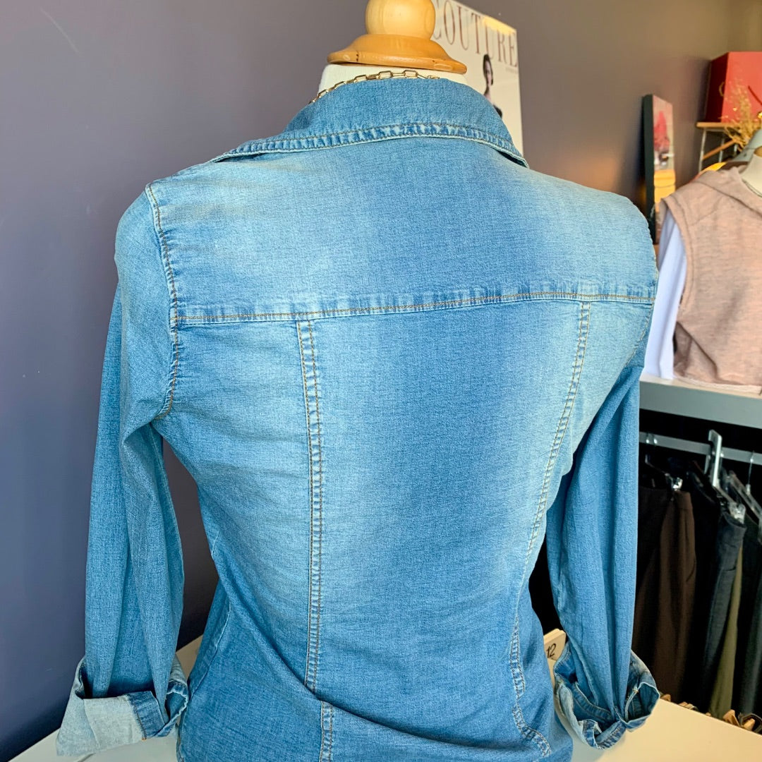 Guess, Tops, XSmall Blue