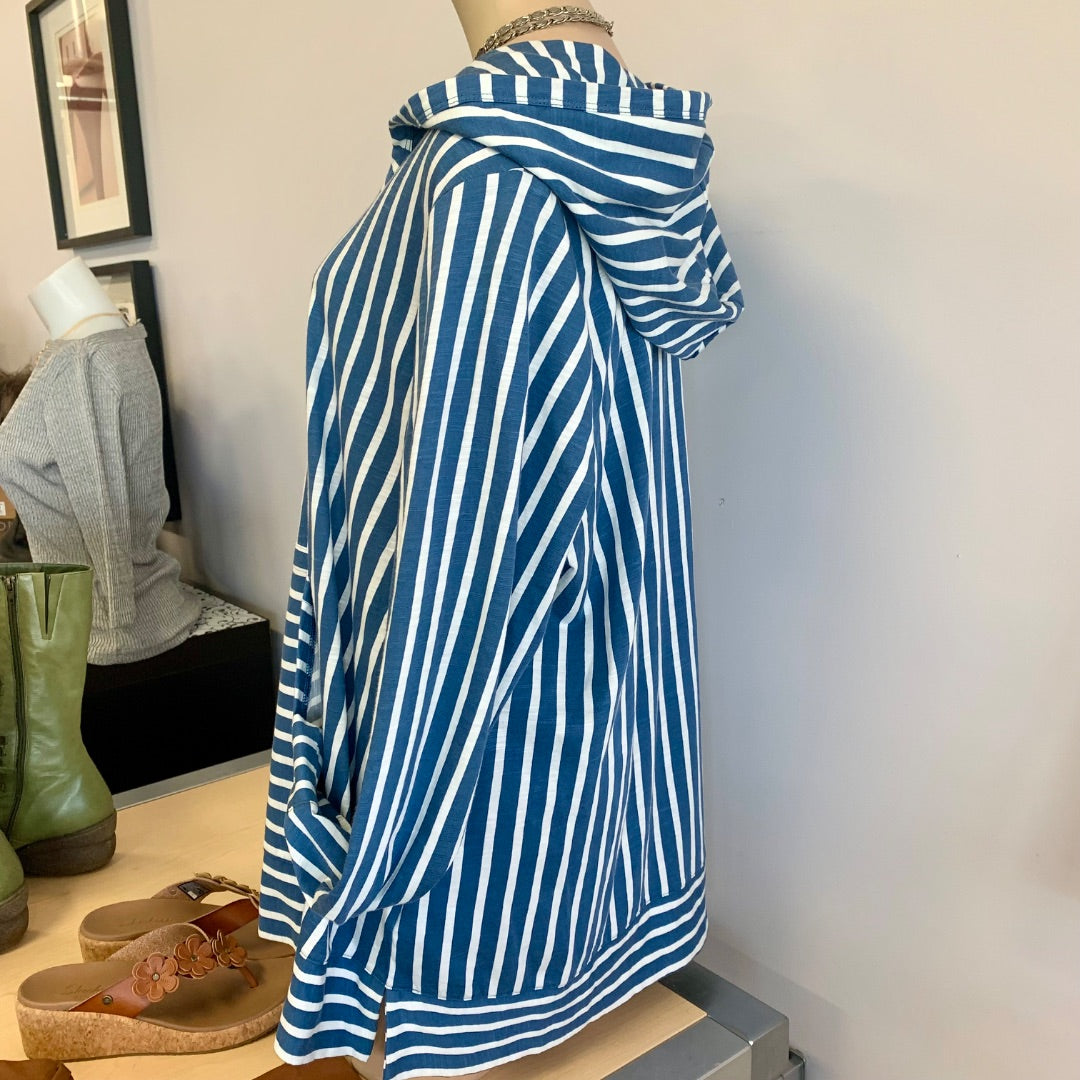 Lands' End, Tops, XLarge Blue White