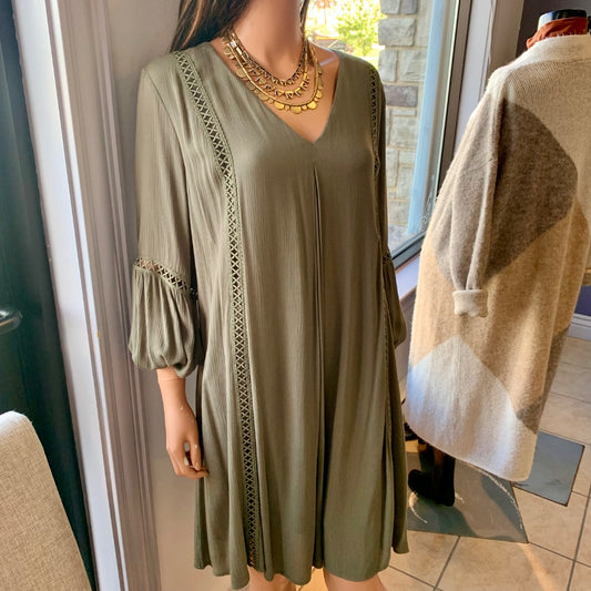 Apricot, Dresses, Large Olive