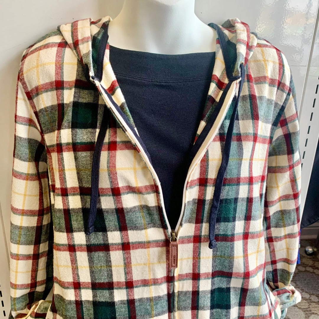 L.L. Bean, Tops, XLarge Red Cream Green