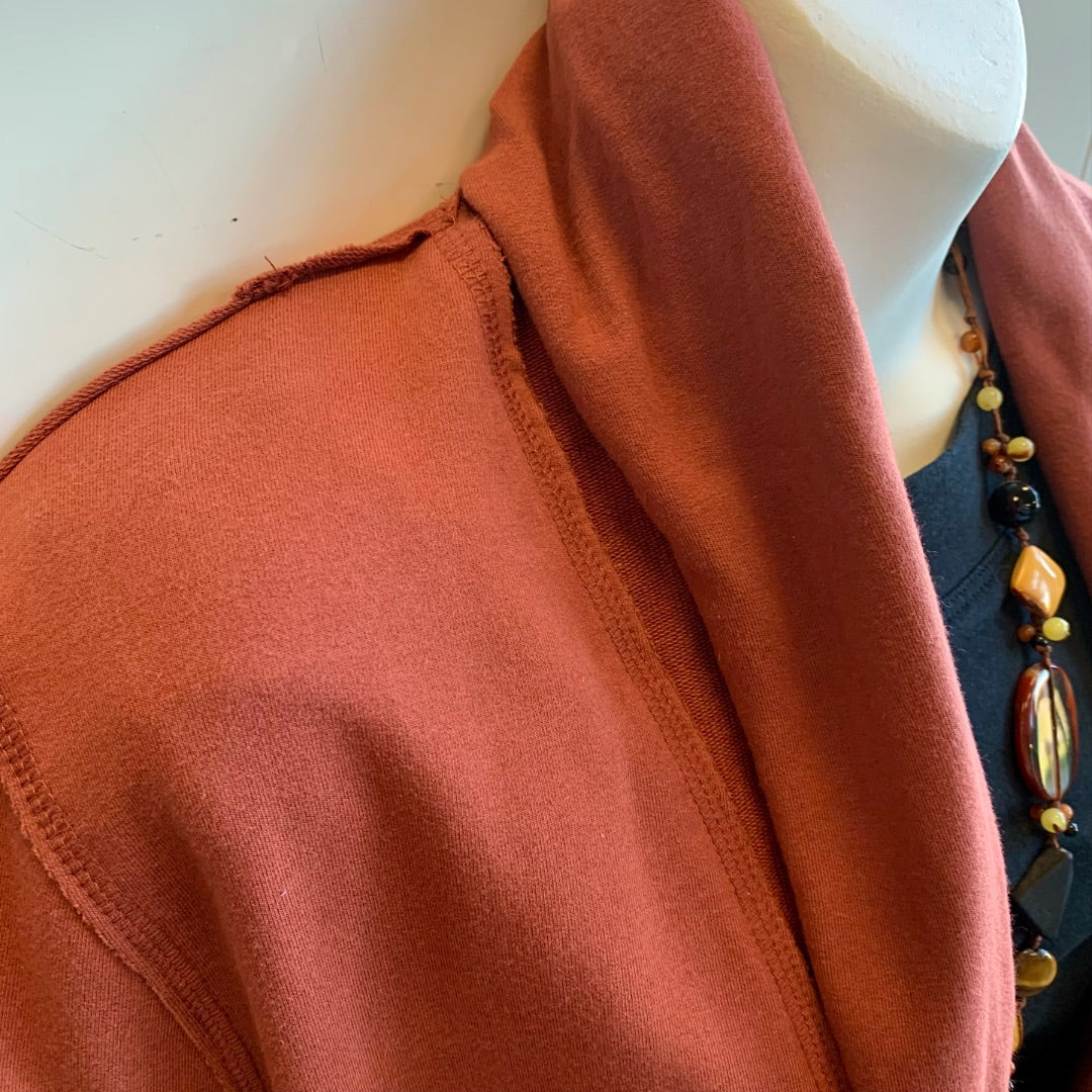 Neon Buddha, Cardigans, Large Rust brown