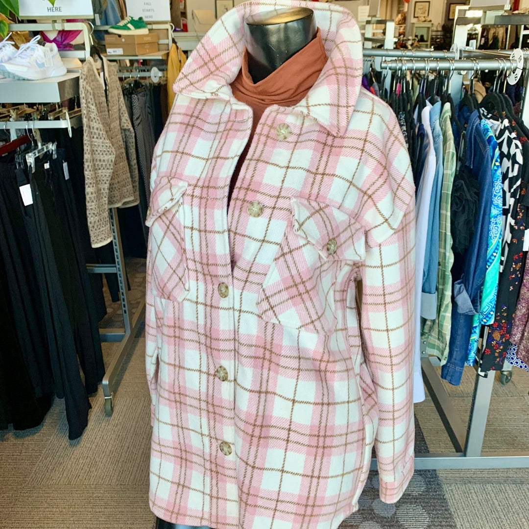 Suzy Shier, Jackets, Small Pink Cream