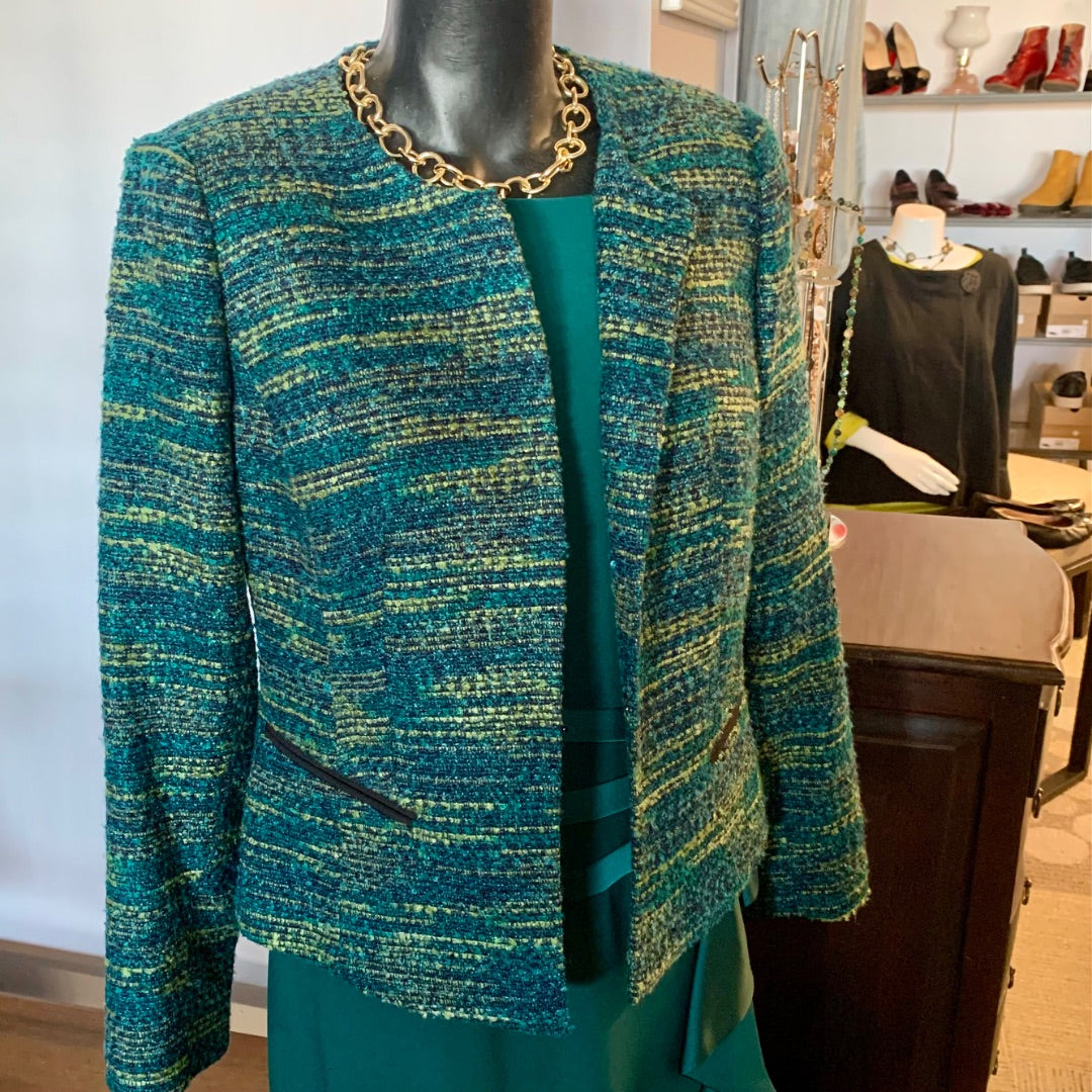 Laura Petites, Jackets, Size 8 Petites Green