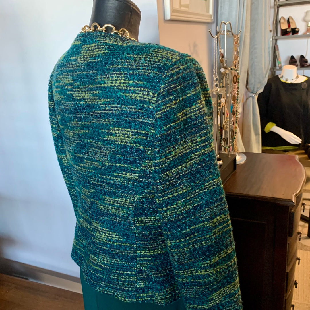 Laura Petites, Jackets, Size 8 Petites Green