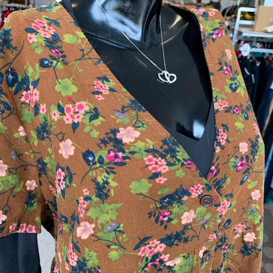 Natural Life, Dresses, XXLarge Brown Floral
