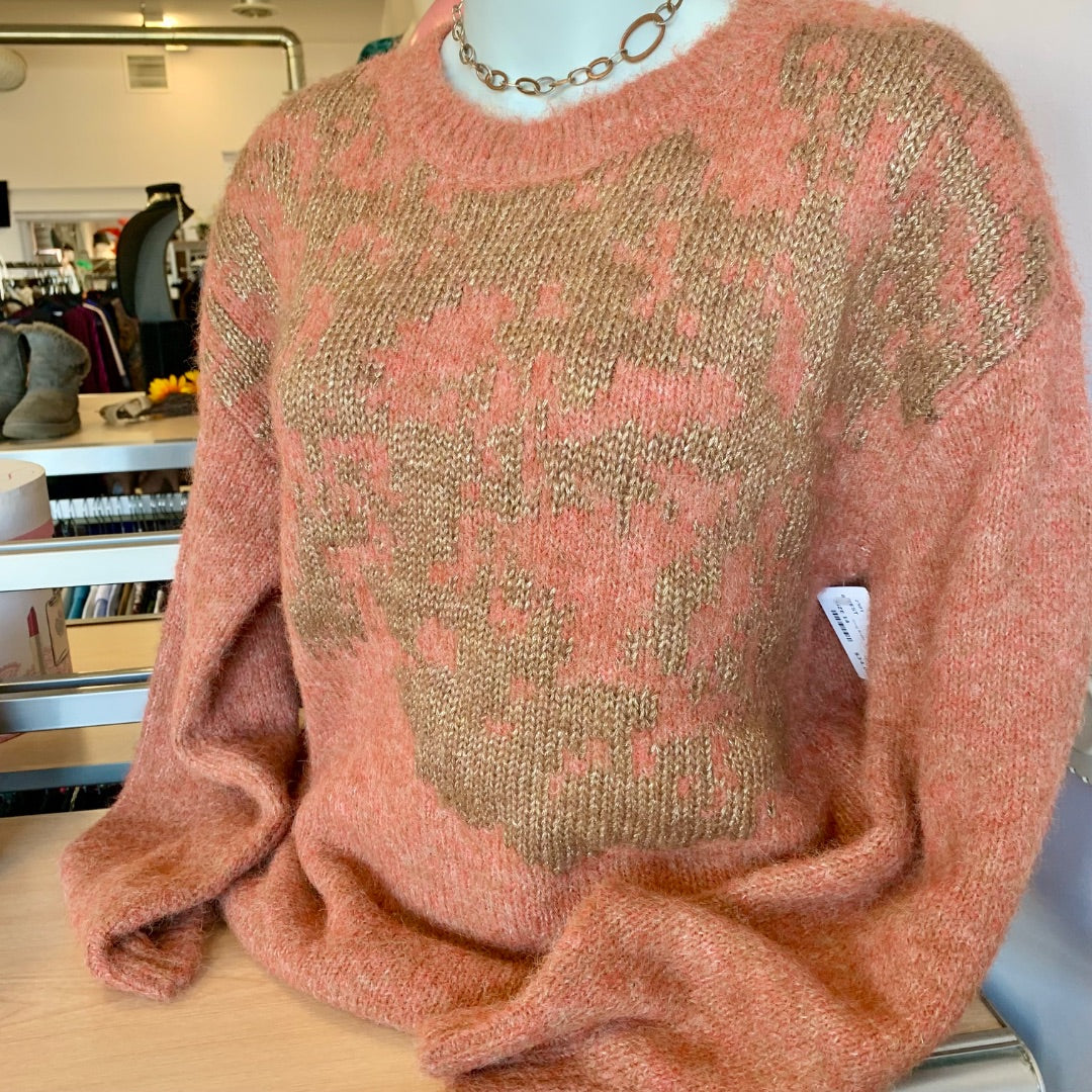 Yest, Sweaters, Size 14 Dusted Orange Brass