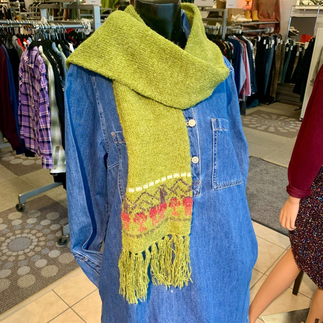Alpaca Scarf, Accessories, Medium Green