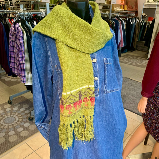 Alpaca Scarf, Accessories, Medium Green
