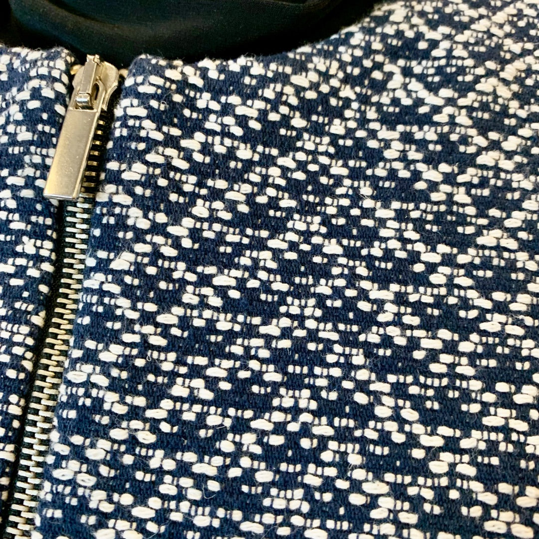 Zara, Coats, Small Navy White