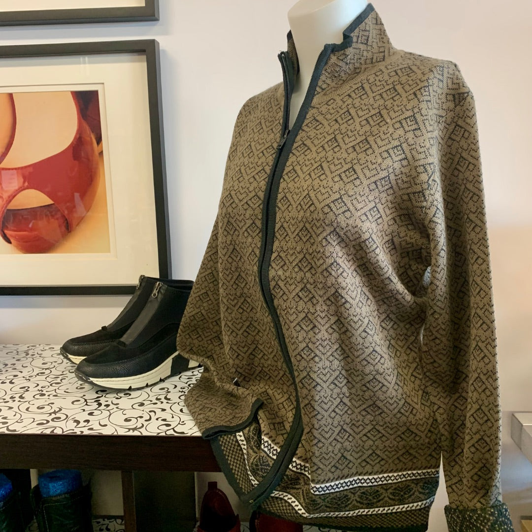 Ice Wear, Sweaters, Medium Brown Black