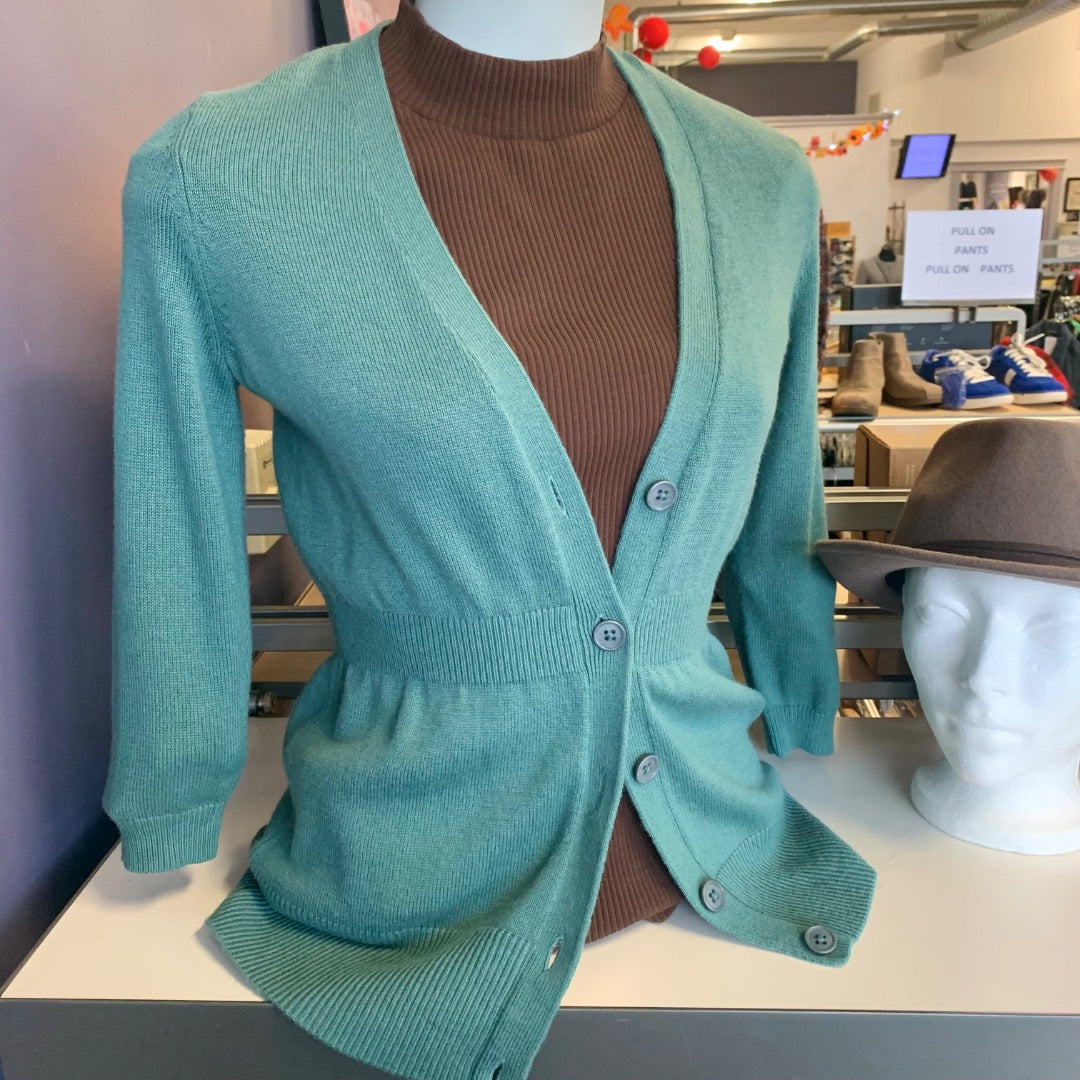 Ann Taylor, Cardigans, XSmall Green